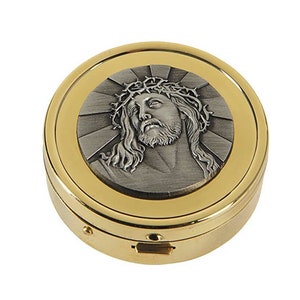 Ecce Homo Pyx  - Holds 8 Hosts - 2 Inches in Diameter