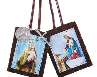 Our Lady Of Mt Carmel/St Simon Scapular With Medals