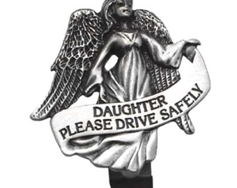 Daughter Please Drive Safely Visor Clip