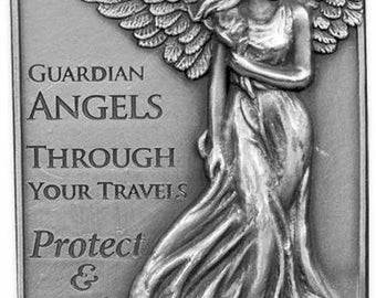 Guardian Angels Pewter Visor Clip
