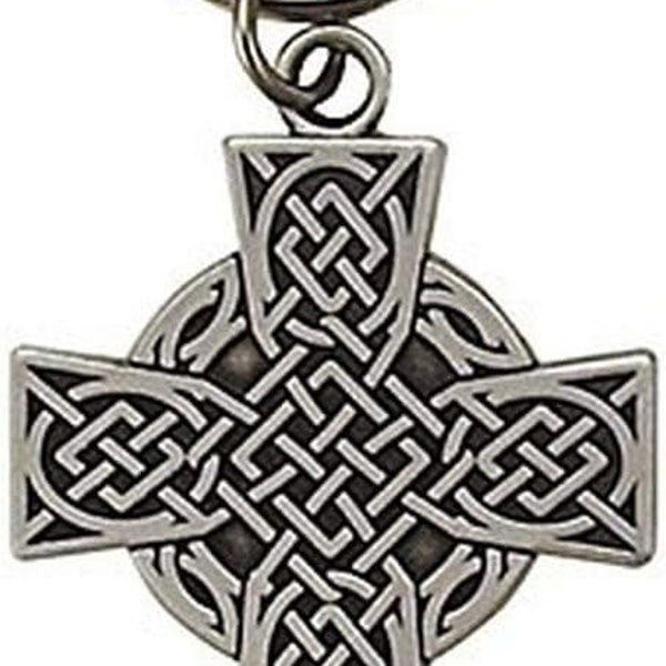 Celtic Cross Key Ring - May The Road Rise To Meet You