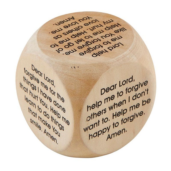 Large Forgiveness Prayer Cube - 2 1/4"