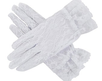 Lace Elegance Communion Gloves