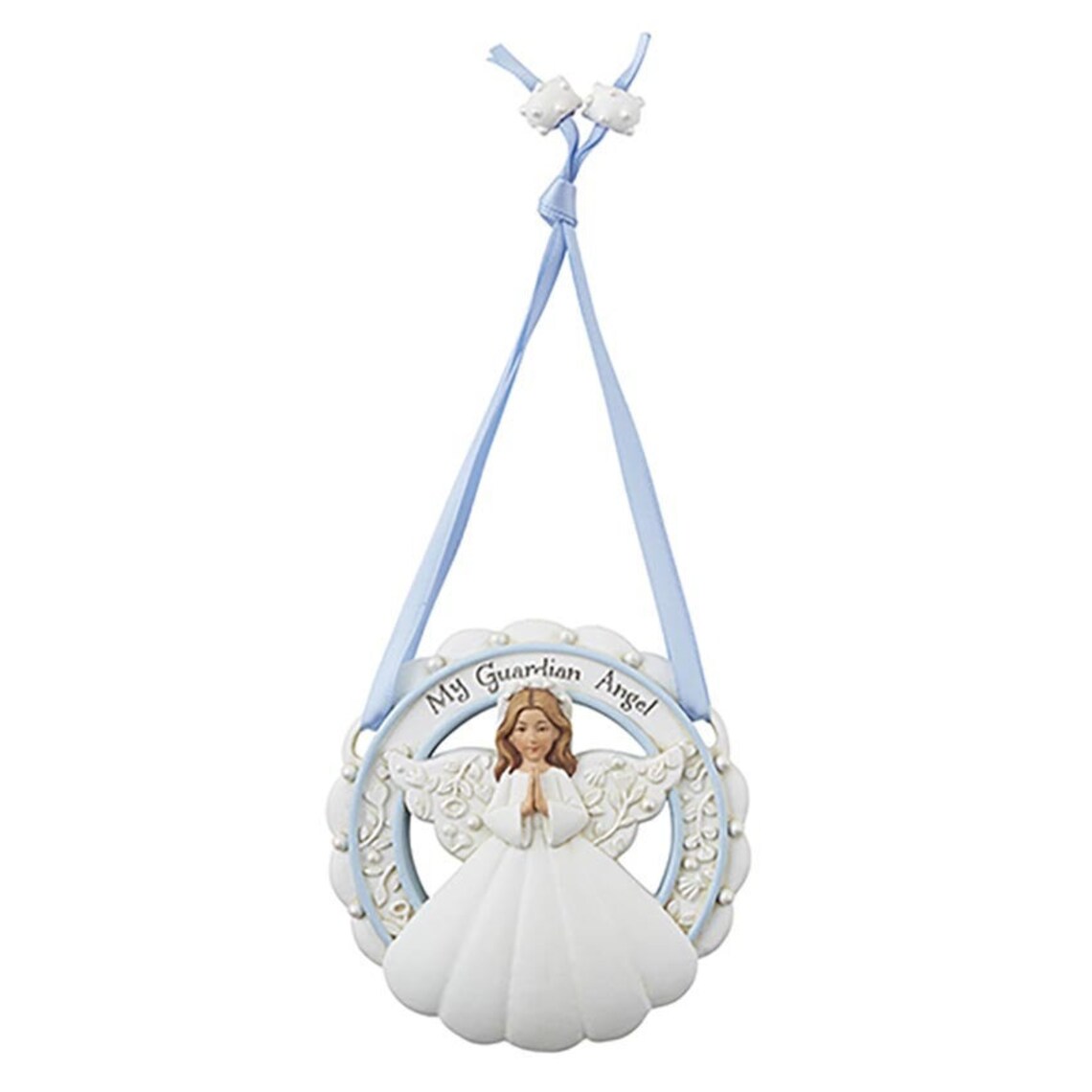 Guardian Angel Crib Medal Blue Etsy