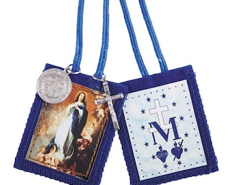 Immaculate Conception Scapular With Medals