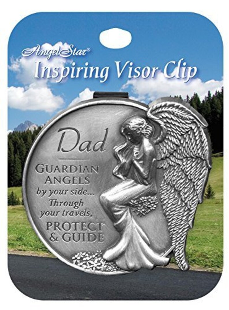 Dad Guardian Angel Visor Clip Etsy
