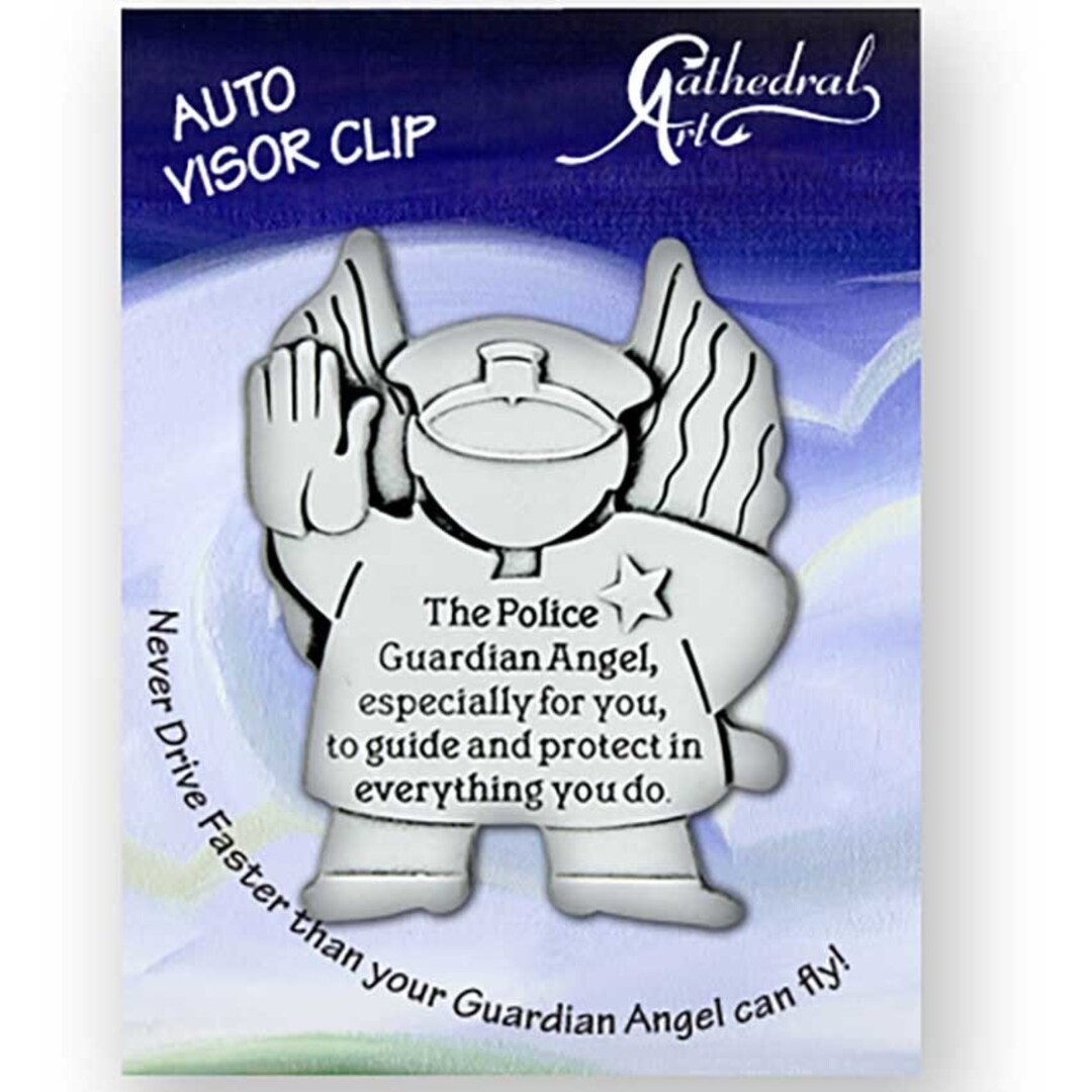 Police Guardian Angel Visor Clip Etsy