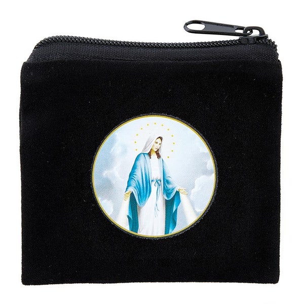 Our Lady of Grace Printed Rosary Case - 3" x 2-1/2"