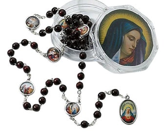 Seven Dolors Rosary with Two-Piece Case
