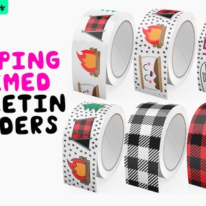 Camping Themed Classroom Bulletin Border, Buffalo Plaid Classroom Decor, Adventure Themed Classroom Idea DIGITAL DOWNLOAD image 2