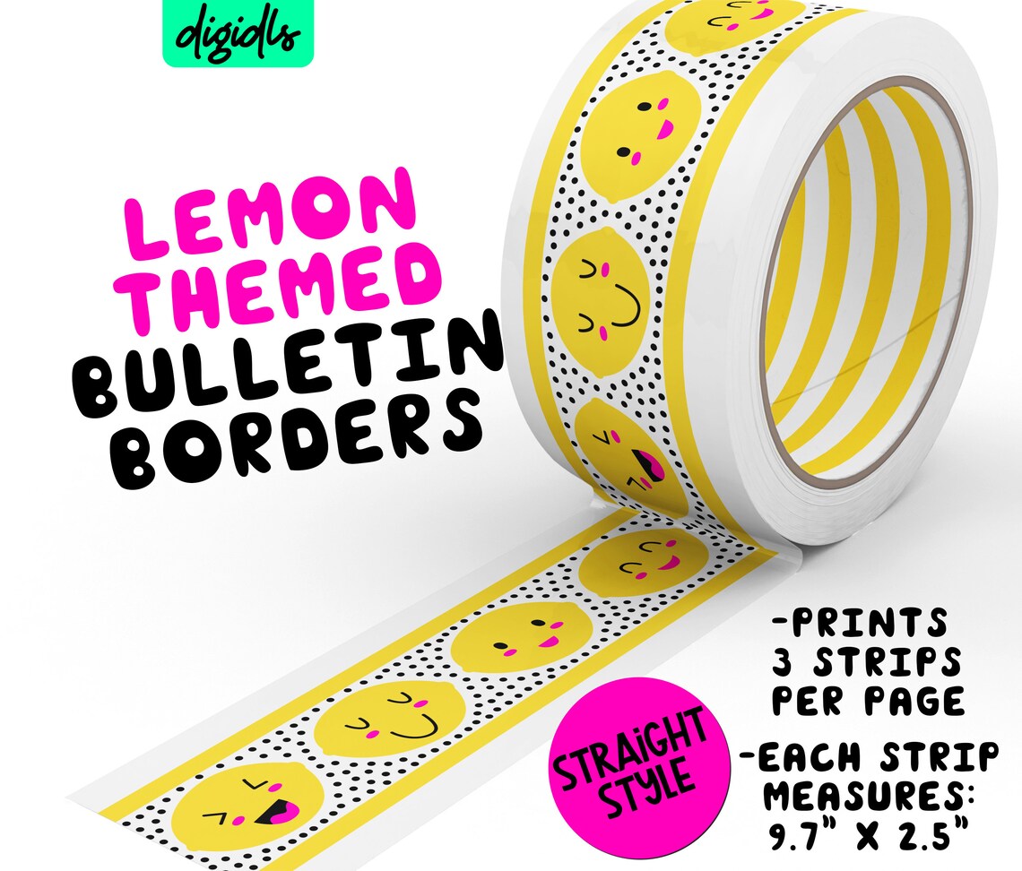 Lemon Themed Classroom Idea Lemon Bulletin Board Idea Etsy