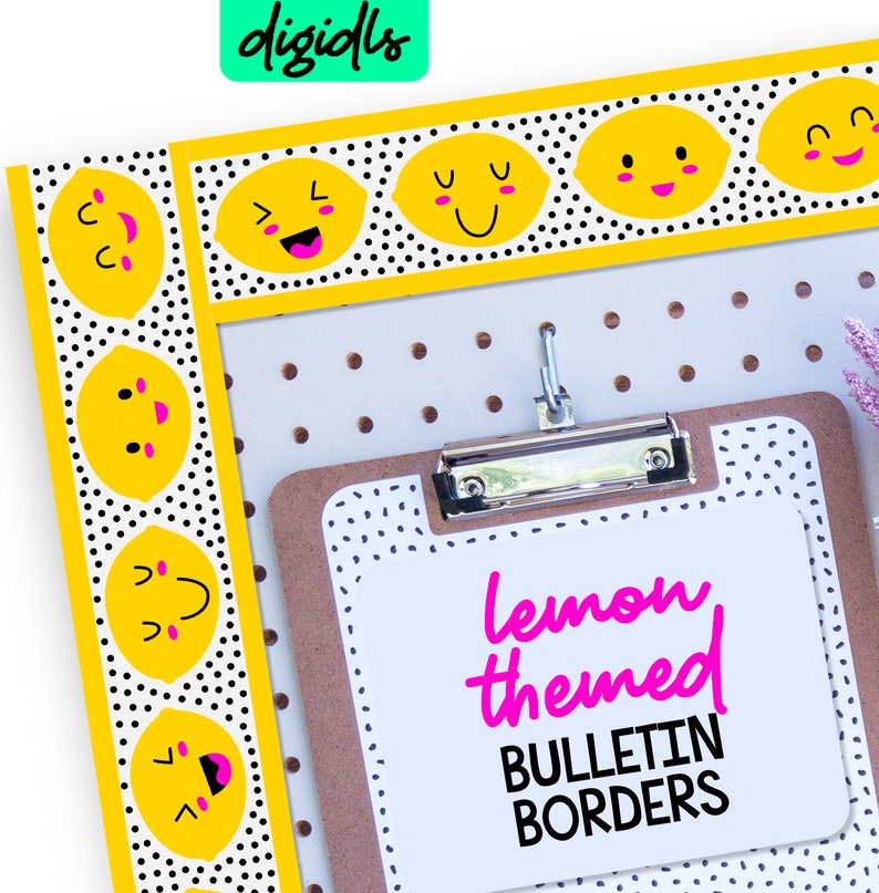 Lemon Themed Classroom Idea Lemon Bulletin Board Idea | Etsy