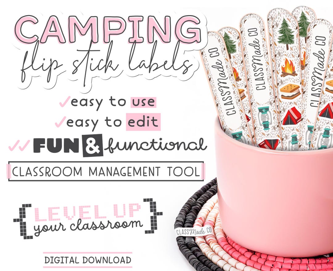Label Inside Flip Classroom Labels Classroom Flip Stick Labels for Classroom Management ...