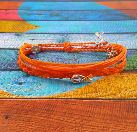 Orange Ribbon Awareness Bracelet | angel-of-grace