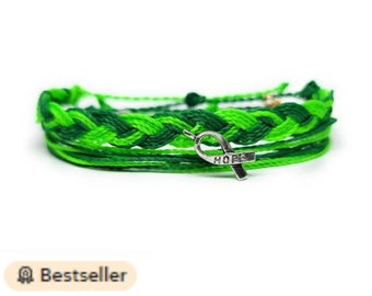 Depression Awareness Bracelet, Braided Waterproof Cord, Adjustable