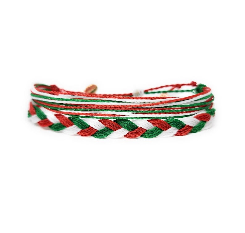 Italy Patriotic Pride Bracelet, Frienship Bracelets, Gift for her, Gift for him, Fits all Style Pack