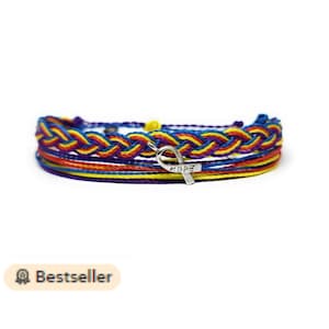 Autism Awareness Bracelet , Love and Support , Fund Raising, Perfect for Gift Giving,Braided and Non-braided Bracelet, Fits all Unisex