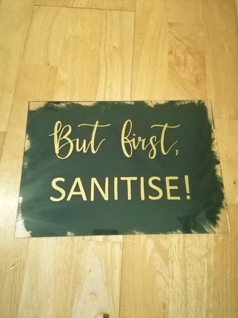 clear please use sanitizer sign Be wise sanitize acrylic sign Spread love not germs wedding sign covid wedding sign