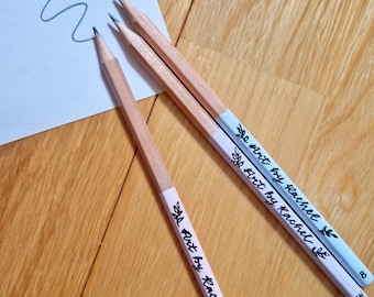 Personalised colourful sketch pencils: Gift for artist, artist tools unique