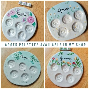 larger palettes and palettes with handmade water colour paint available in my etsy shop