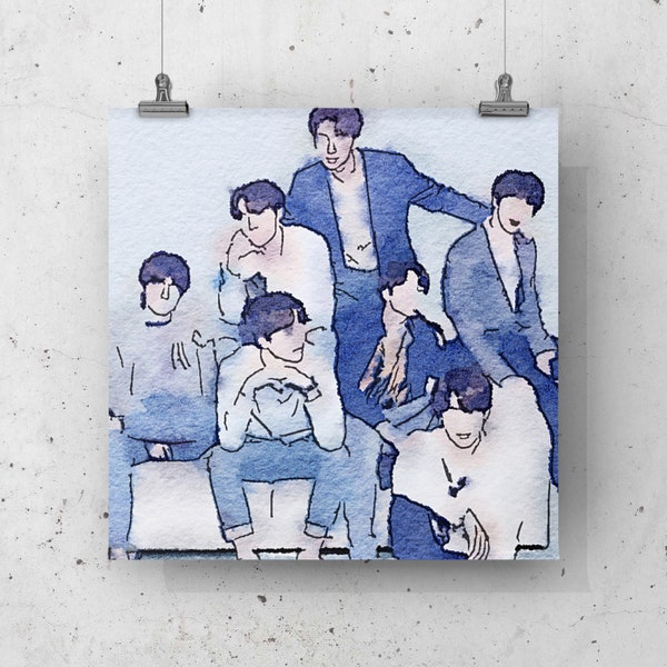 BTS - Bangtan Boys - Imprimable - Art Print - téléchargement numérique