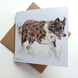 Biglietto d'auguri Border Collie