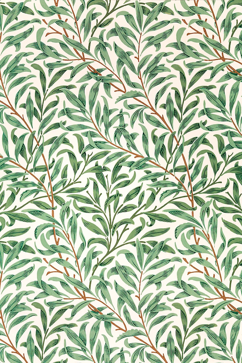 William Morris prints Green wall decor William Morris Etsy