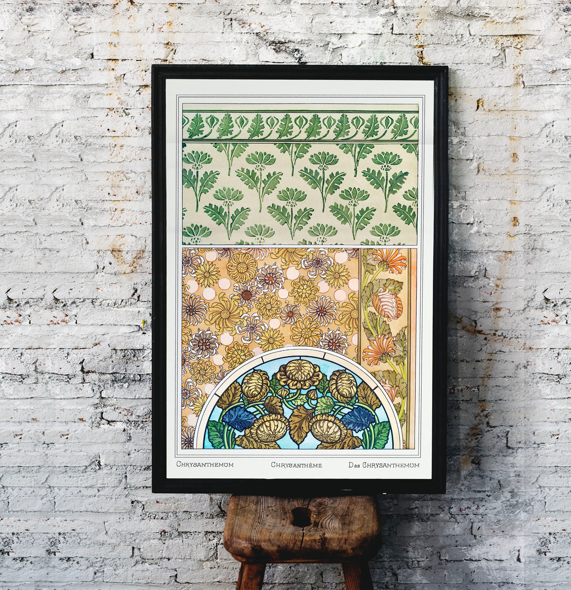 Art Nouveau Print Art Deco Print Fall Wall Decor Etsy