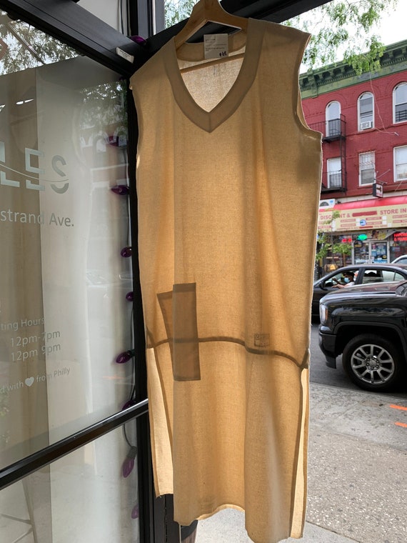 Linen Cream Shirt Dress