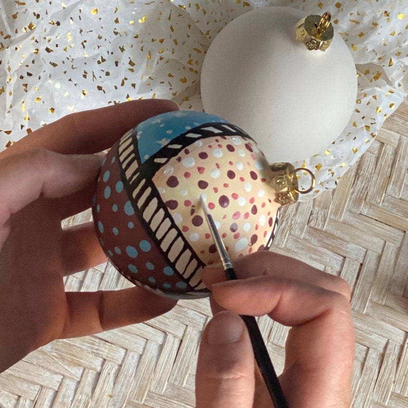 Ceramic Christmas Bauble Painting Kit Etsy