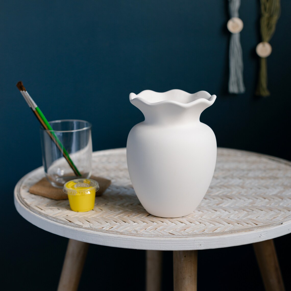 Ceramic Vase Painting Kit Frilled Etsy UK