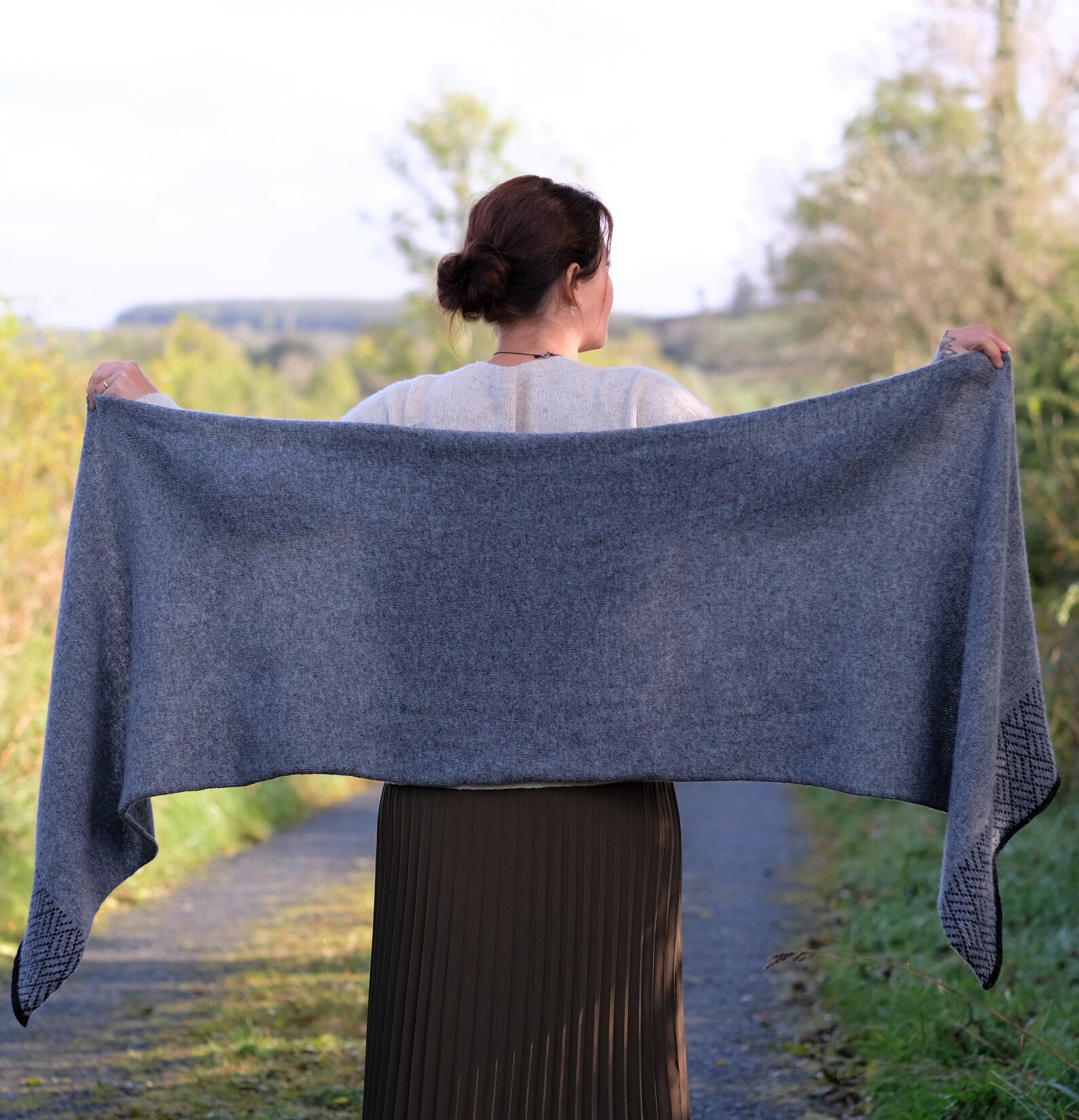 Blanket scarf extra large travel scarf Oversized wool scarf Etsy