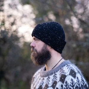 Fisherman hat, ribbed hat, knit wool hat, knit beanie, unisex hat