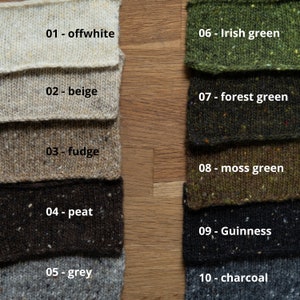 Knit wool poncho, Merino wool poncho, womens poncho cape, merino wool ruana in Irish tweed wool image 9