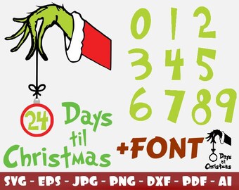 Download Christmas countdown svg | Etsy