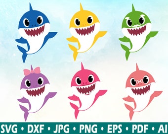 Download Baby shark clipart Daddy Shark Mommy Shark Grandma Shark ...