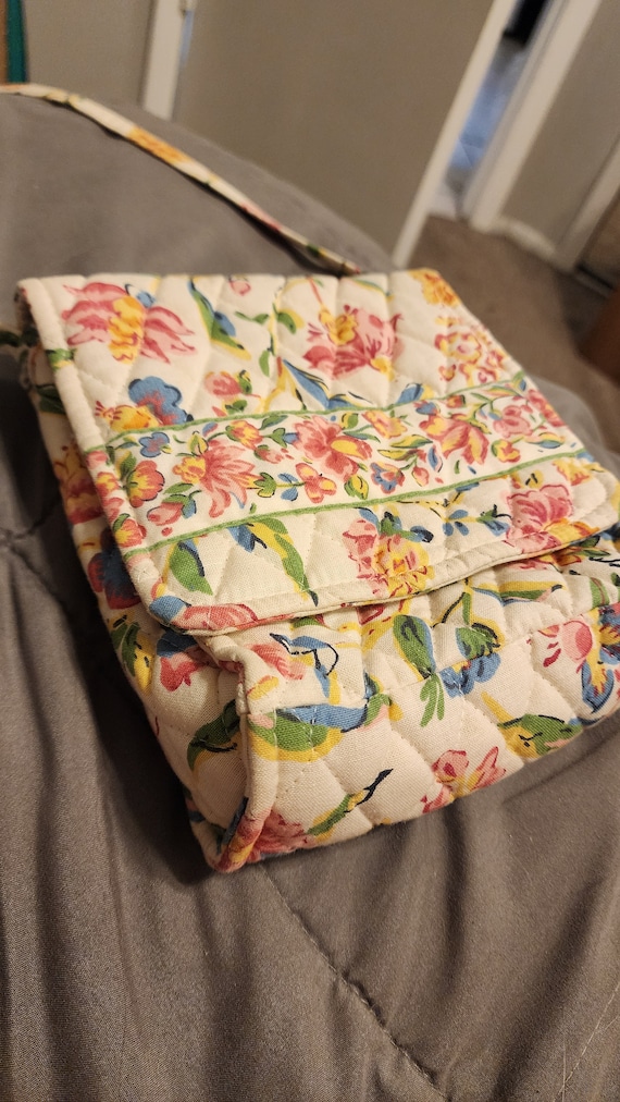 PRELOVED: vintage vera bradley floral white purse