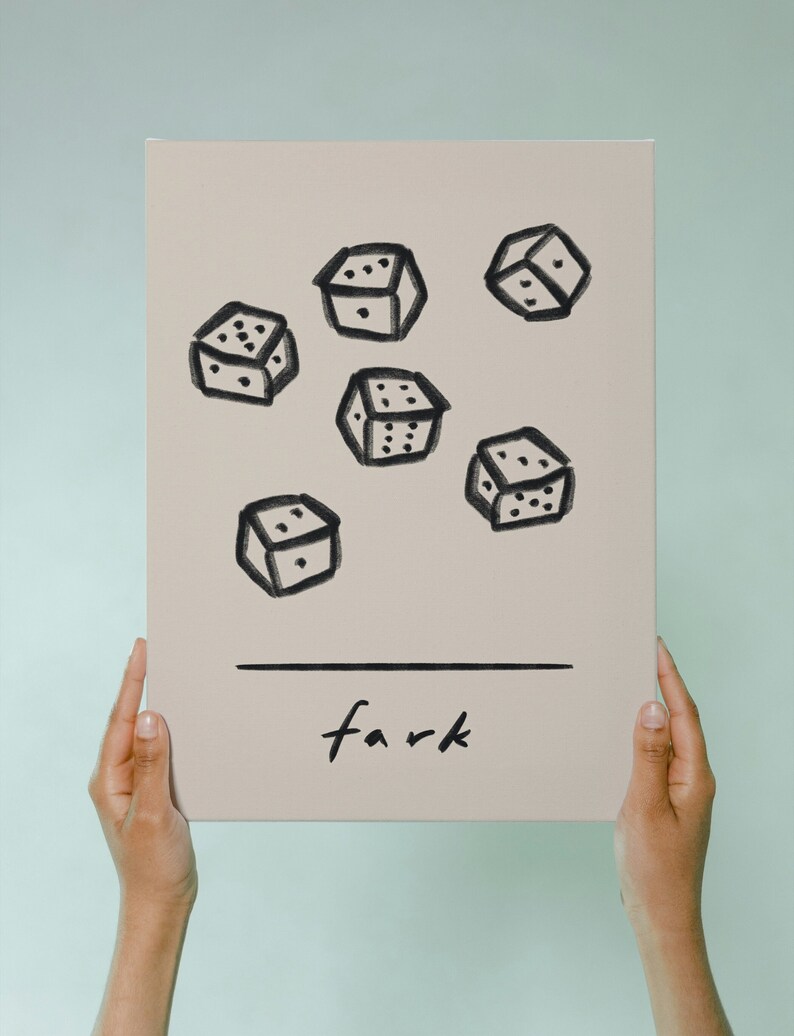 Fark Print - Farkle Game, Digital Drawing by Studio Kingston | Fine Art ...