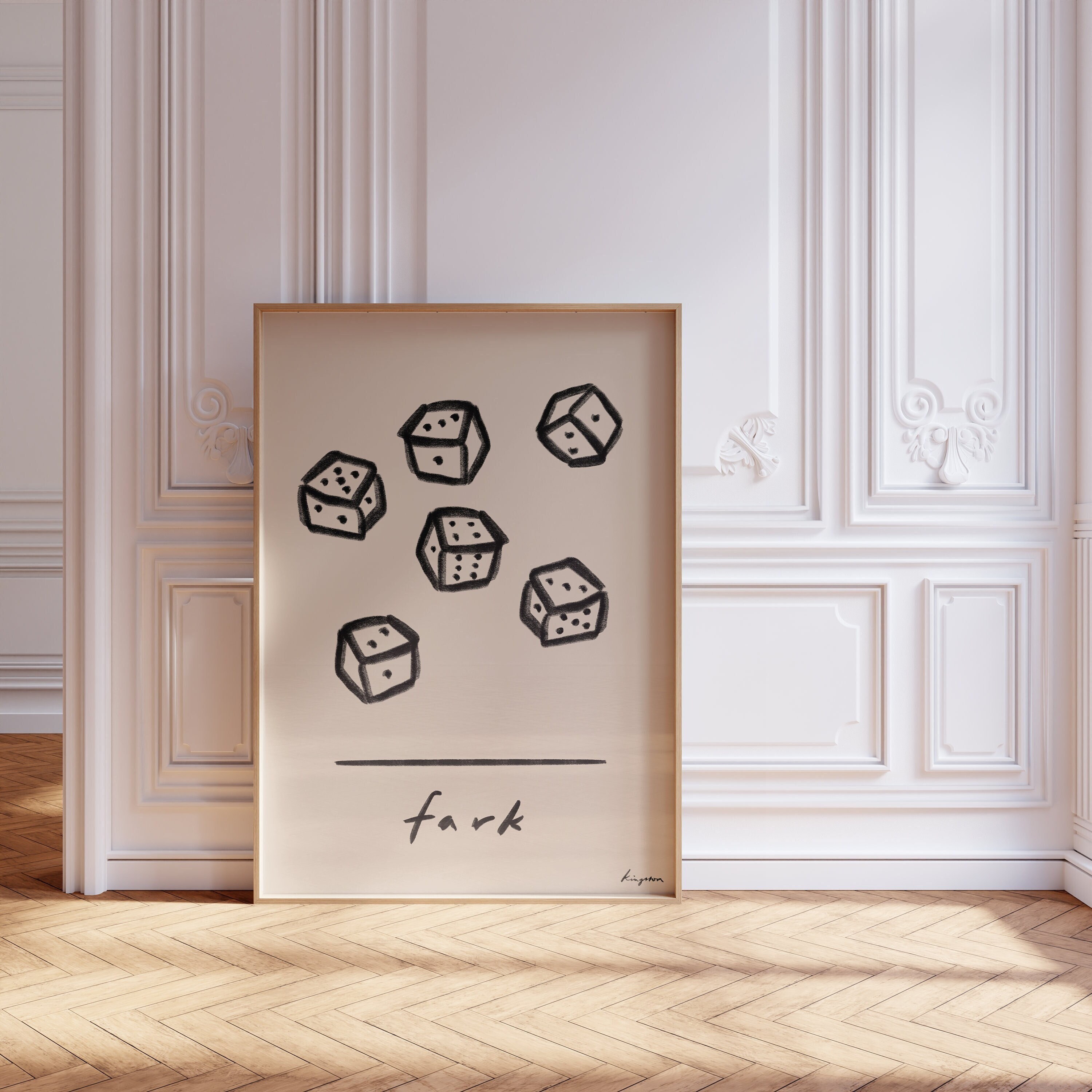 Fark Print - Farkle Game, Digital Drawing by Studio Kingston | Fine Art ...