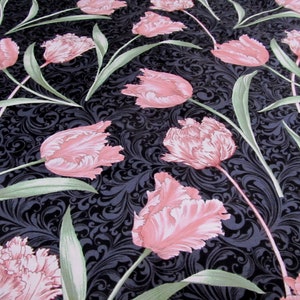 Tulpen Frühling Ostern Tulip  Baumwolle Patchworkstoff   50x110 cm
