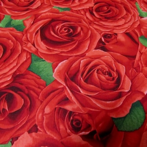 Rose Rose Rose Tessuto patchwork di cotone senza tempo 50 x 110 cm