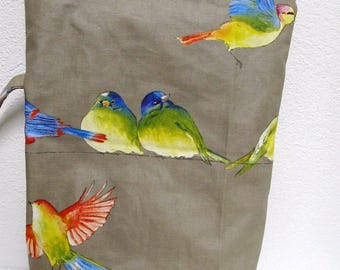 Borsa impermeabile, borsa per progetti, borsa per pannolini per costumi da bagno, impermeabile, uccelli