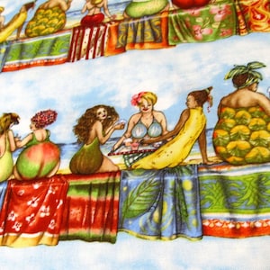 fruit ladies big women 47 x 110 cm cotton patchwork fabric image 7