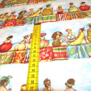 fruit ladies big women 47 x 110 cm cotton patchwork fabric image 3