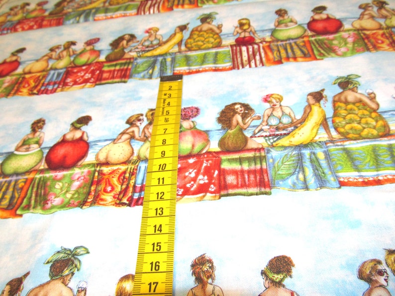 fruit ladies big women 47 x 110 cm cotton patchwork fabric image 3