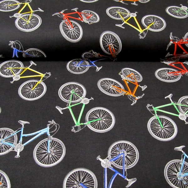 Fahrrad Rad  Fahrräder  timeless  Baumwolle Patchworkstoff   50x110 cm