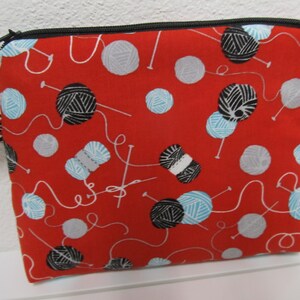 Cosmetic bag toiletry bag make-up bag wool knitting