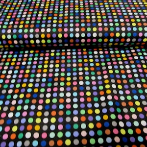Dots dots black mini 0.5 cm cotton patchwork fabric 50 x 110 cm
