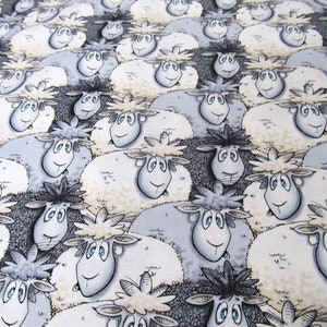 Sheep Sheep Sheep Farmyard Tails studio e cotton patchwork fabric 50 x 110 cm