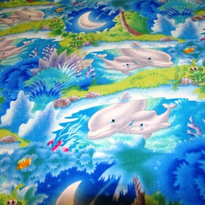 Delphine Dolphins   Baumwolle Patchworkstoff  50x110 cm